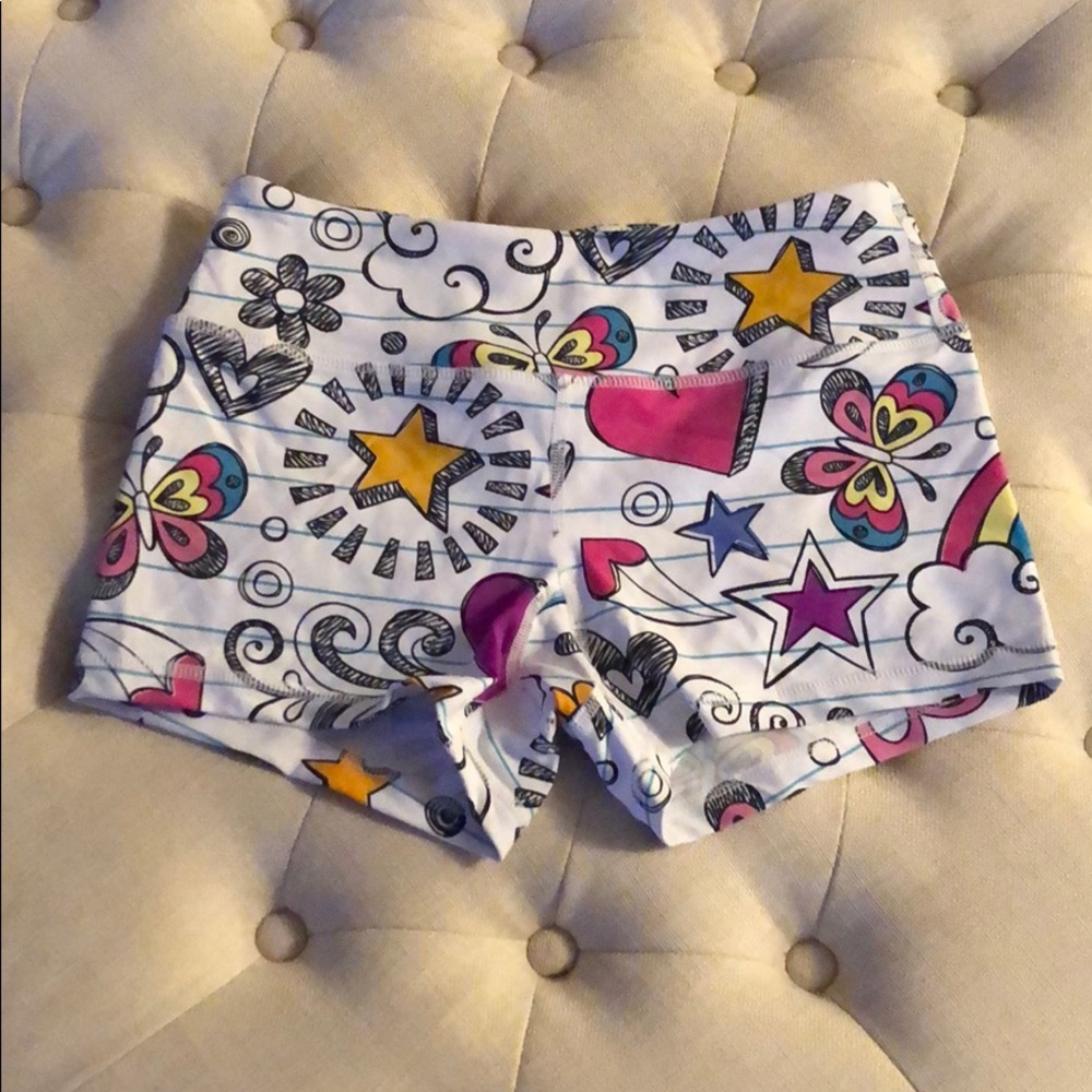 Spandex workout shorts